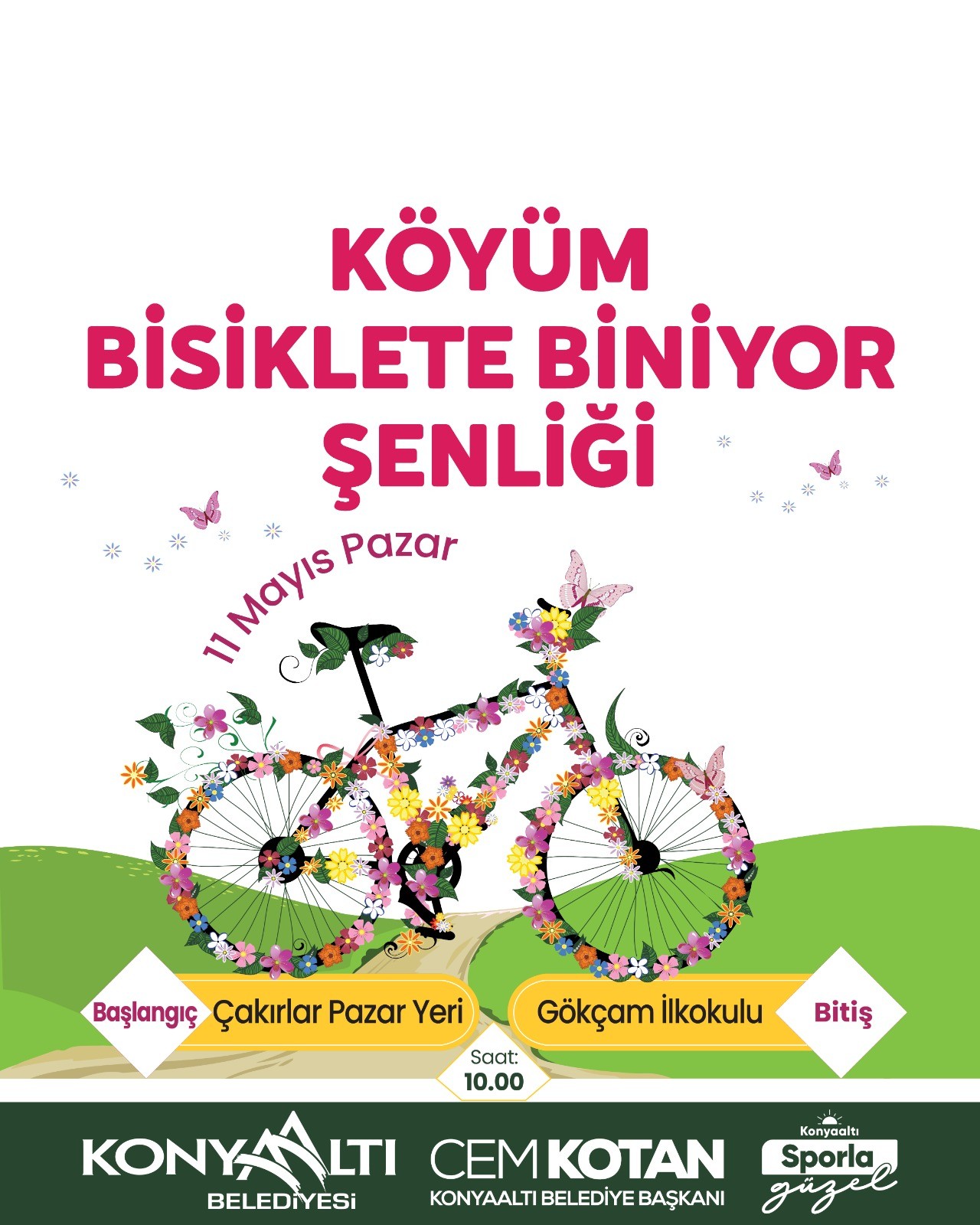 Konyaalti’nin Köyleri̇nde Bi̇si̇klet Sürecekler